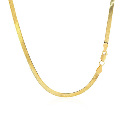 Imperial Herringbone Chain in 10k Yellow Gold (2.80 mm) Bids.com