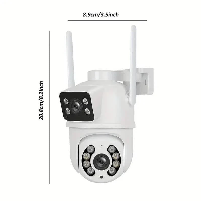 8MP Dual Lens WiFi PTZ Security Camera – Night Vision & Two-Way Audio DailySale