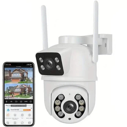 8MP Dual Lens WiFi PTZ Security Camera – Night Vision & Two-Way Audio DailySale