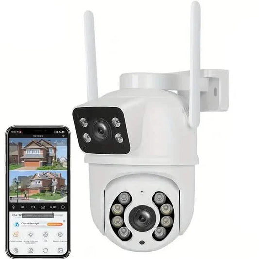 8MP Dual Lens WiFi PTZ Security Camera – Night Vision & Two-Way Audio DailySale