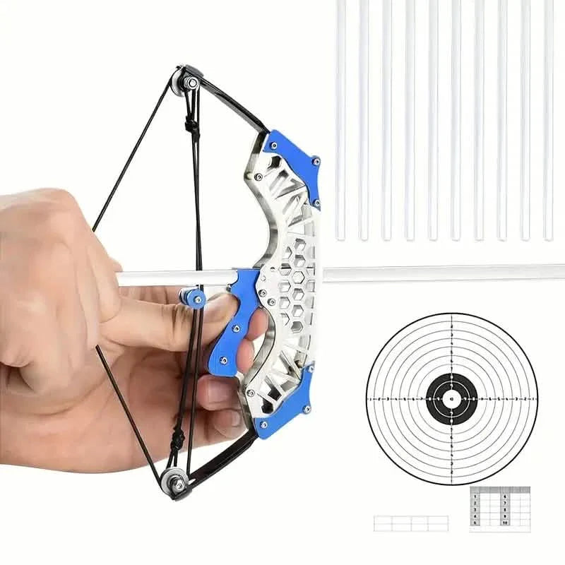 Mini Archery Bow Set – Right/Left Hand, Metal Compound Bow, Shooting Practice DailySale