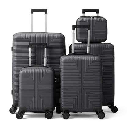 5-Piece Lightweight Luggage Set with Lock – 12/16/20/24/28 Inch DailySale