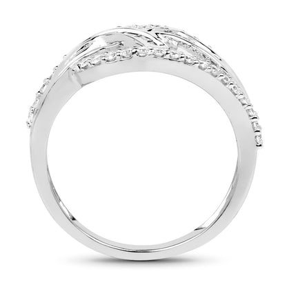 0.72 Carat Genuine White Diamond 14K White Gold Ring (E-F-G Color, VS-SI Clarity) Bids.com