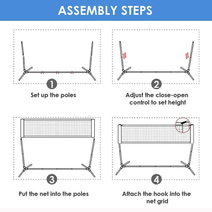 Femor FS051 10ft. Height Adjustable Volleyball Net DailySale