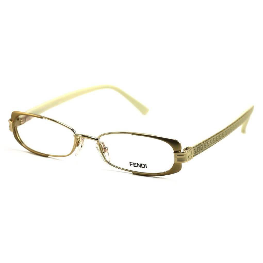 Fendi Women's Eyeglasses F943 714 Gold/Beige 49 16 135 Full Rim Oval DailySale