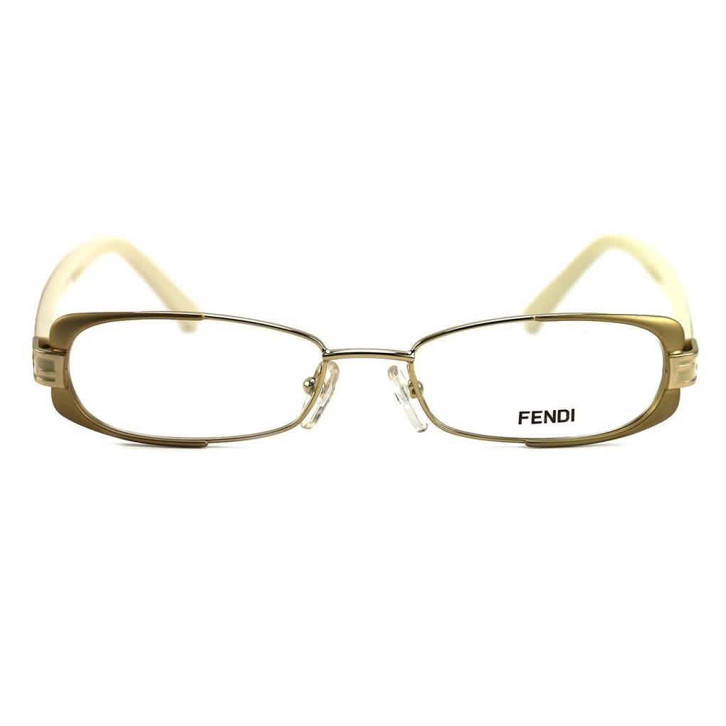 Fendi Women's Eyeglasses F943 714 Gold/Beige 49 16 135 Full Rim Oval DailySale