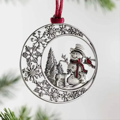 Festive Christmas Tree Pendant - Metal Hanging Ornament for Scene Decor DailySale