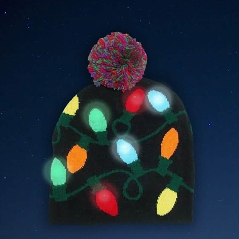 Festive LED Lights Knit Hat DailySale