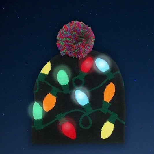 Festive LED Lights Knit Hat DailySale
