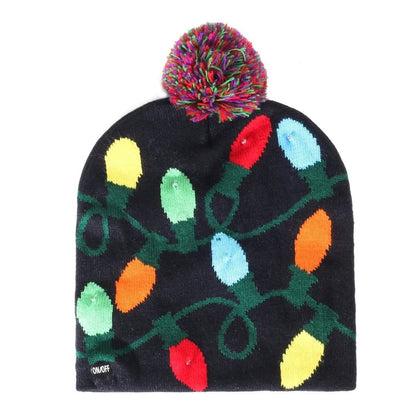 Festive LED Lights Knit Hat DailySale