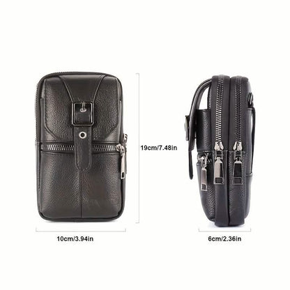 Men’s Genuine Leather Waist Bag Wallet DailySale