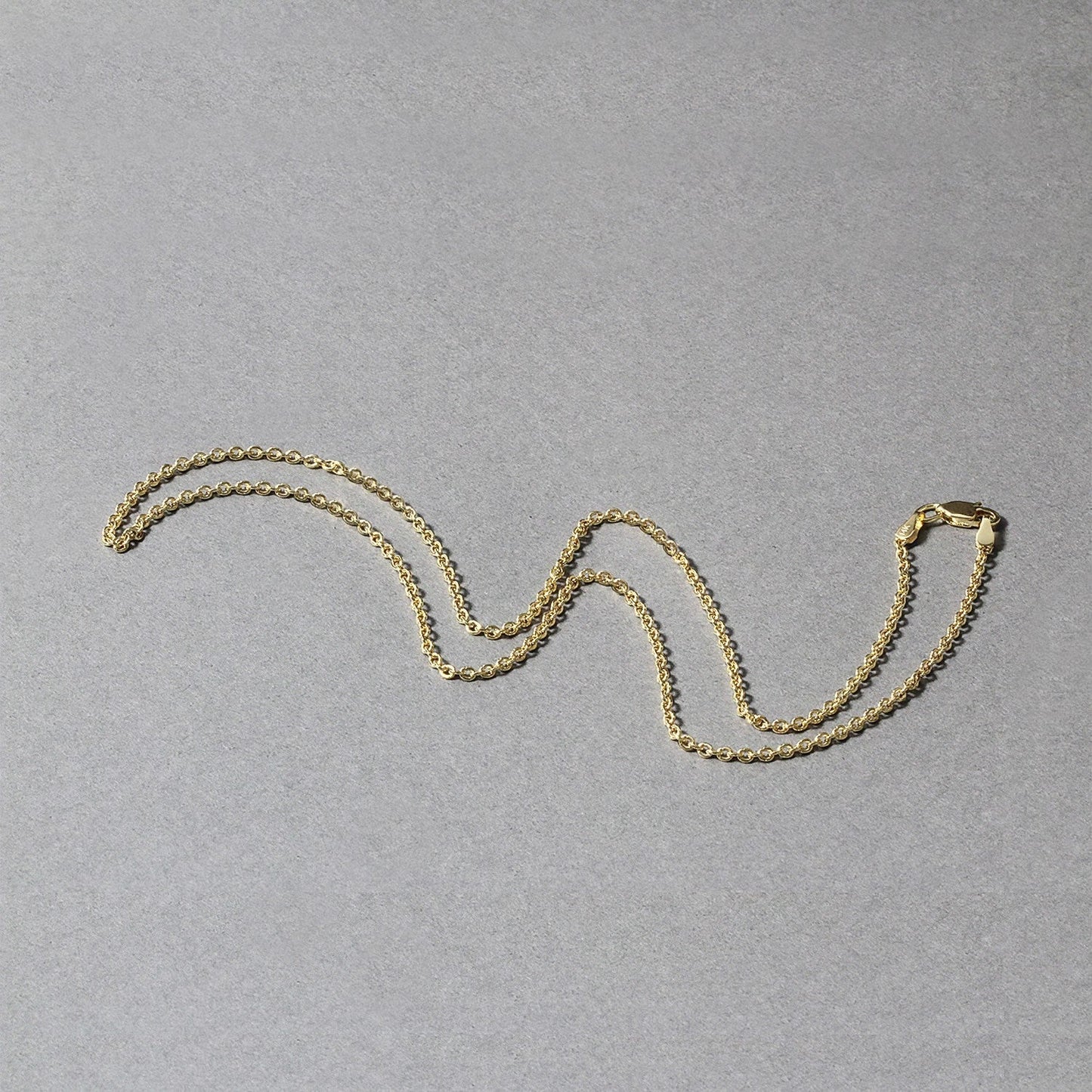 14k Yellow Gold Forsantina Lite Cable Link Chain 1.9mm Bids.com