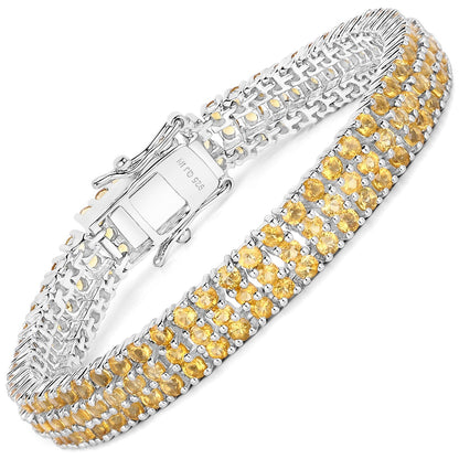 11.12 Carat Genuine Citrine .925 Sterling Silver Bracelet Bids.com