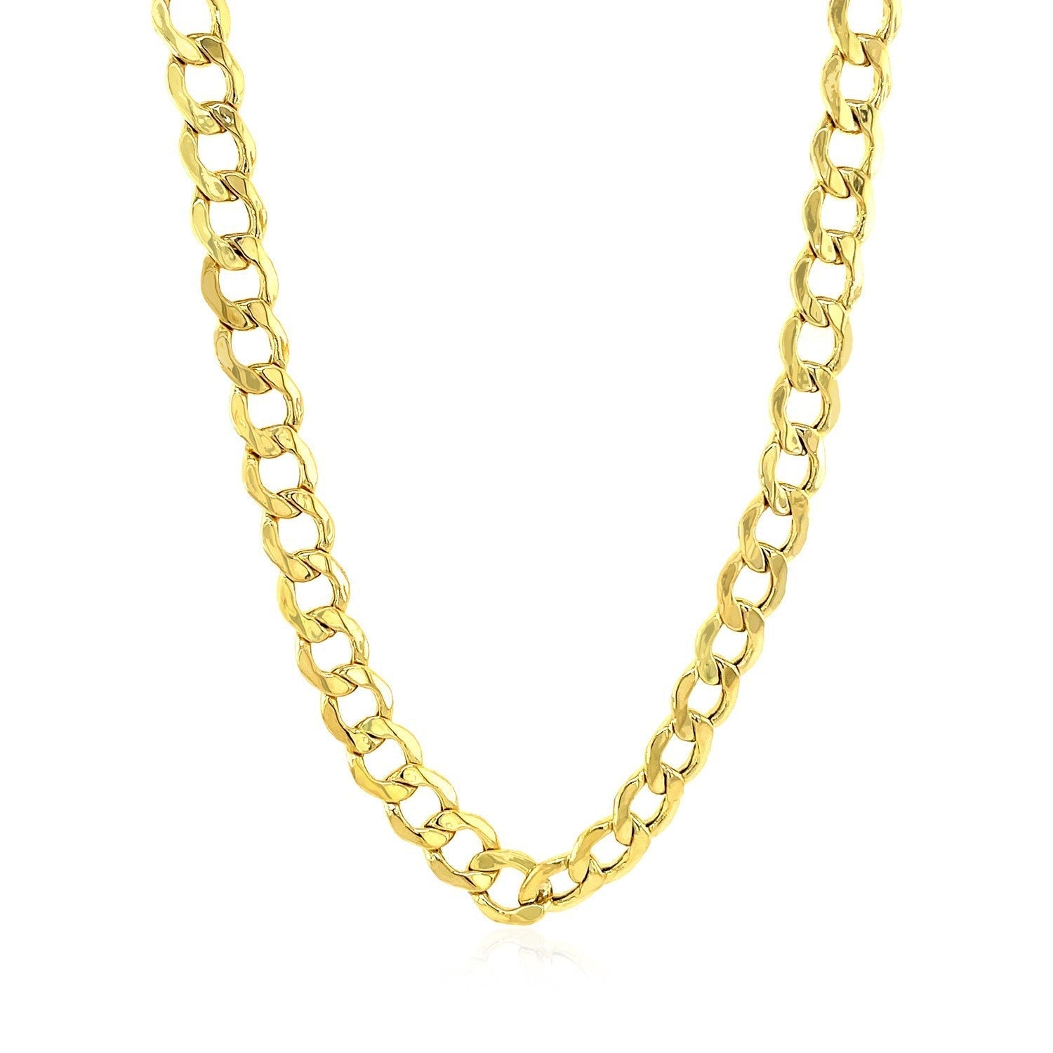 6.1mm 10k Yellow Gold Curb Chain Bids.com