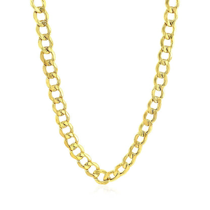 6.1mm 10k Yellow Gold Curb Chain Bids.com