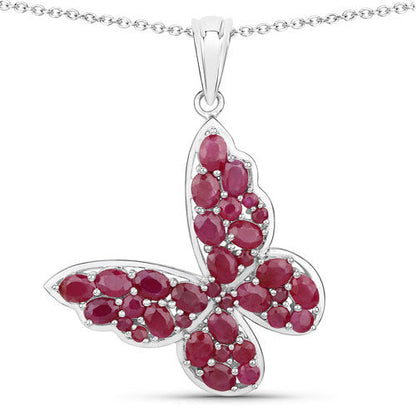 4.72 Carat Genuine Ruby .925 Sterling Silver Pendant Bids.com