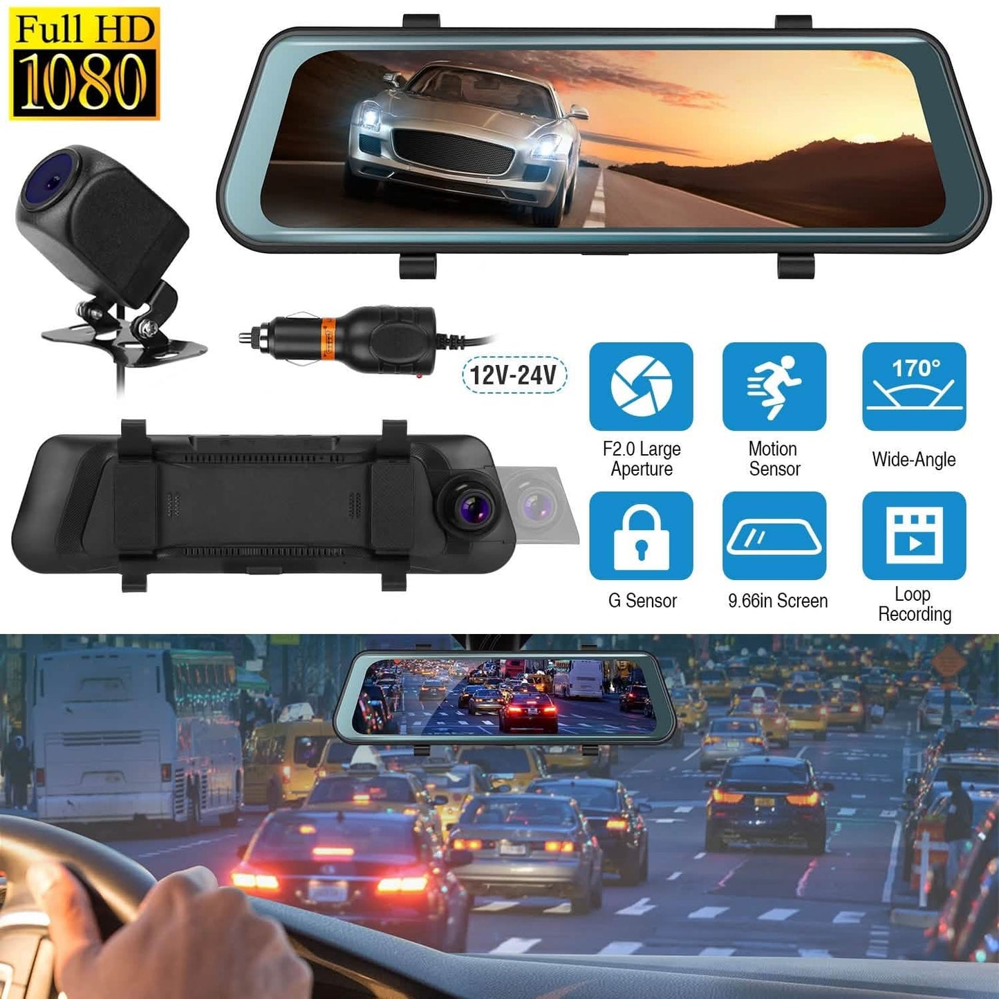 FHD 1080P Car DVR Dash Camera with G-Sensor DailySale