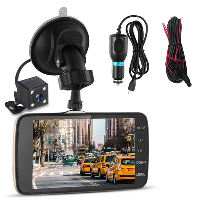 FHD 1080P Dash Cam 4" Screen Dual Cameras DailySale
