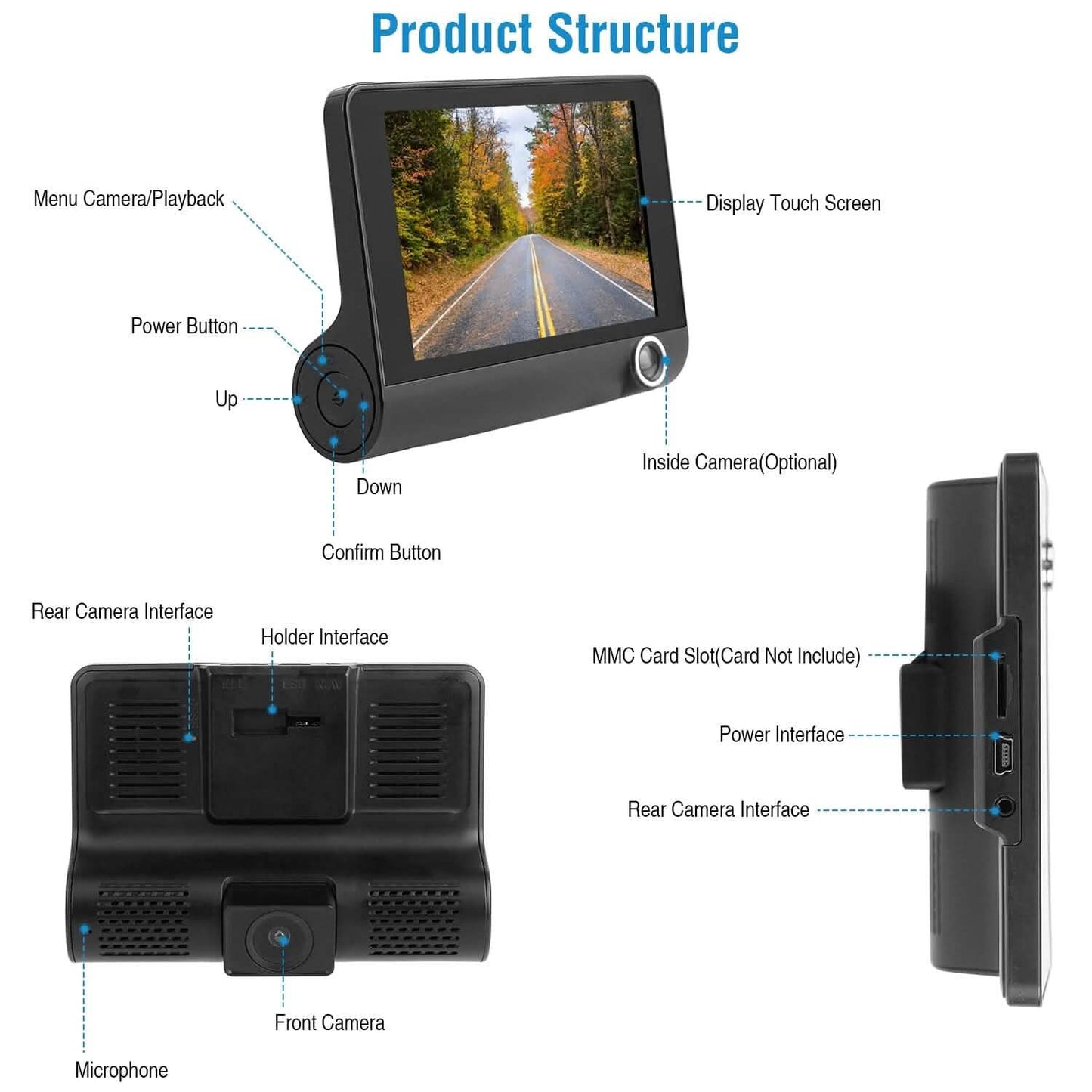FHD 1080P Touchscreen Car DVR Dash Camera DailySale
