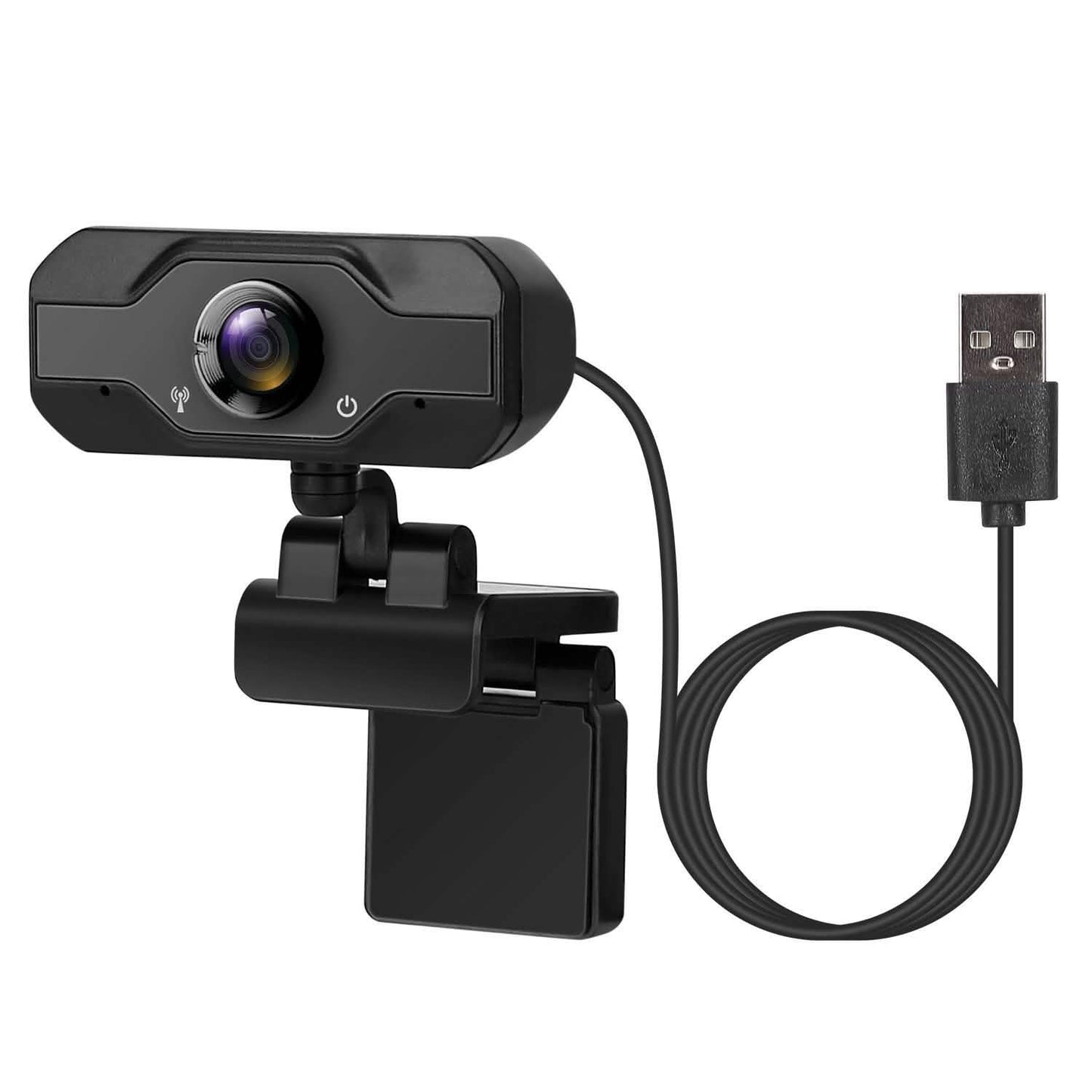 FHD 1080P USB Webcam with 360° Rotatable Clip DailySale