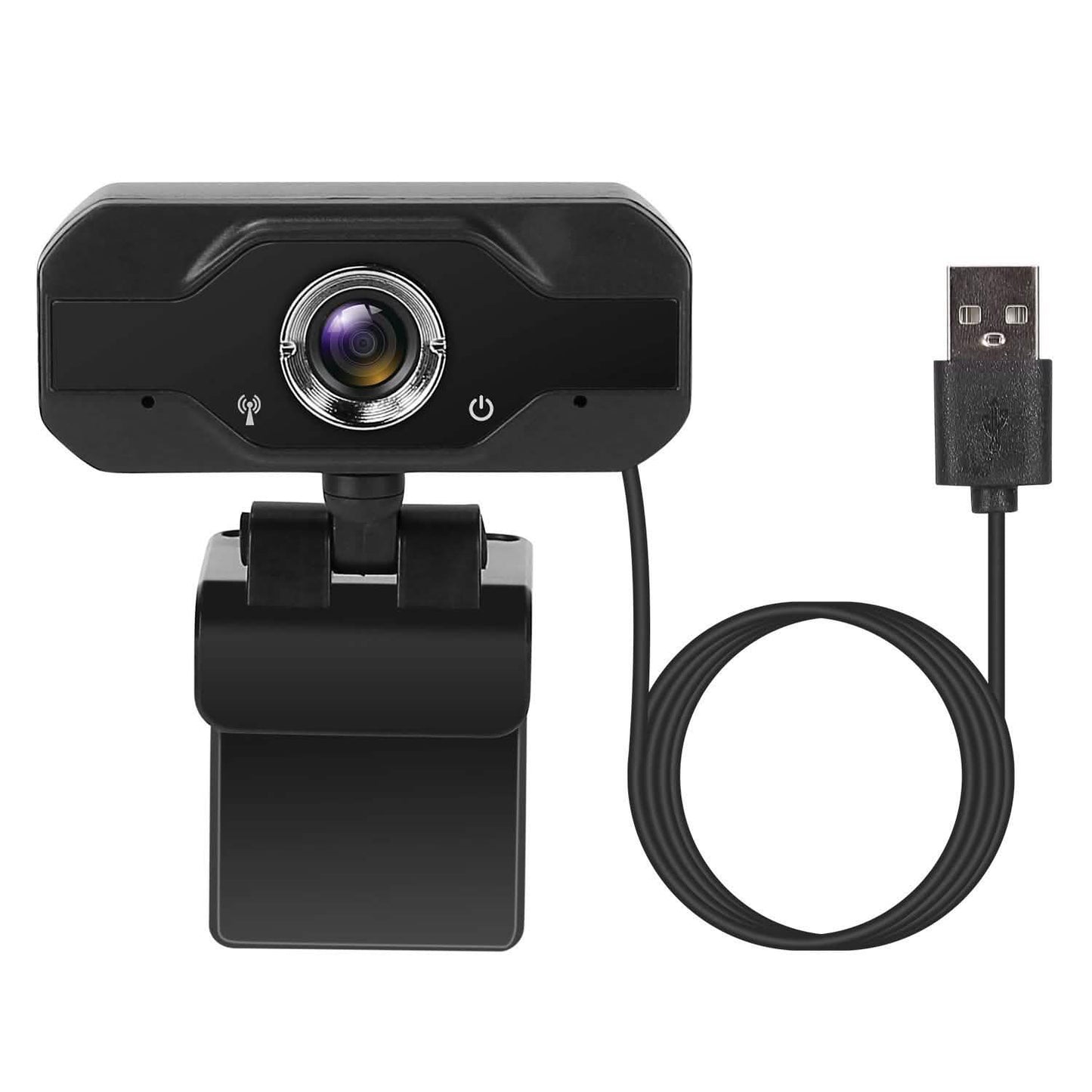 FHD 1080P USB Webcam with 360° Rotatable Clip DailySale