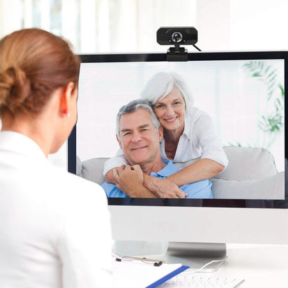FHD 1080P USB Webcam with 360° Rotatable Clip DailySale