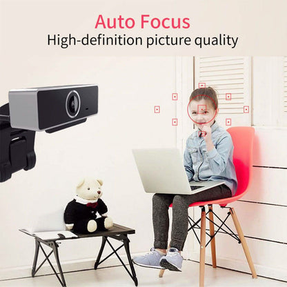 FHD 1080P Webcam USB Auto Focus with Microphone DailySale