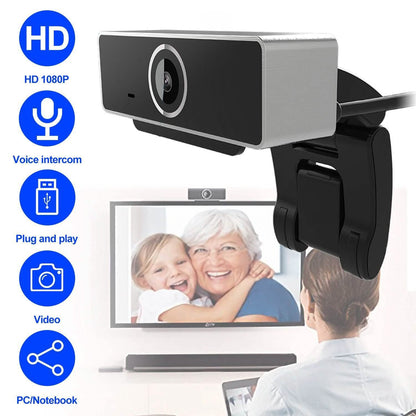 FHD 1080P Webcam USB Auto Focus with Microphone DailySale