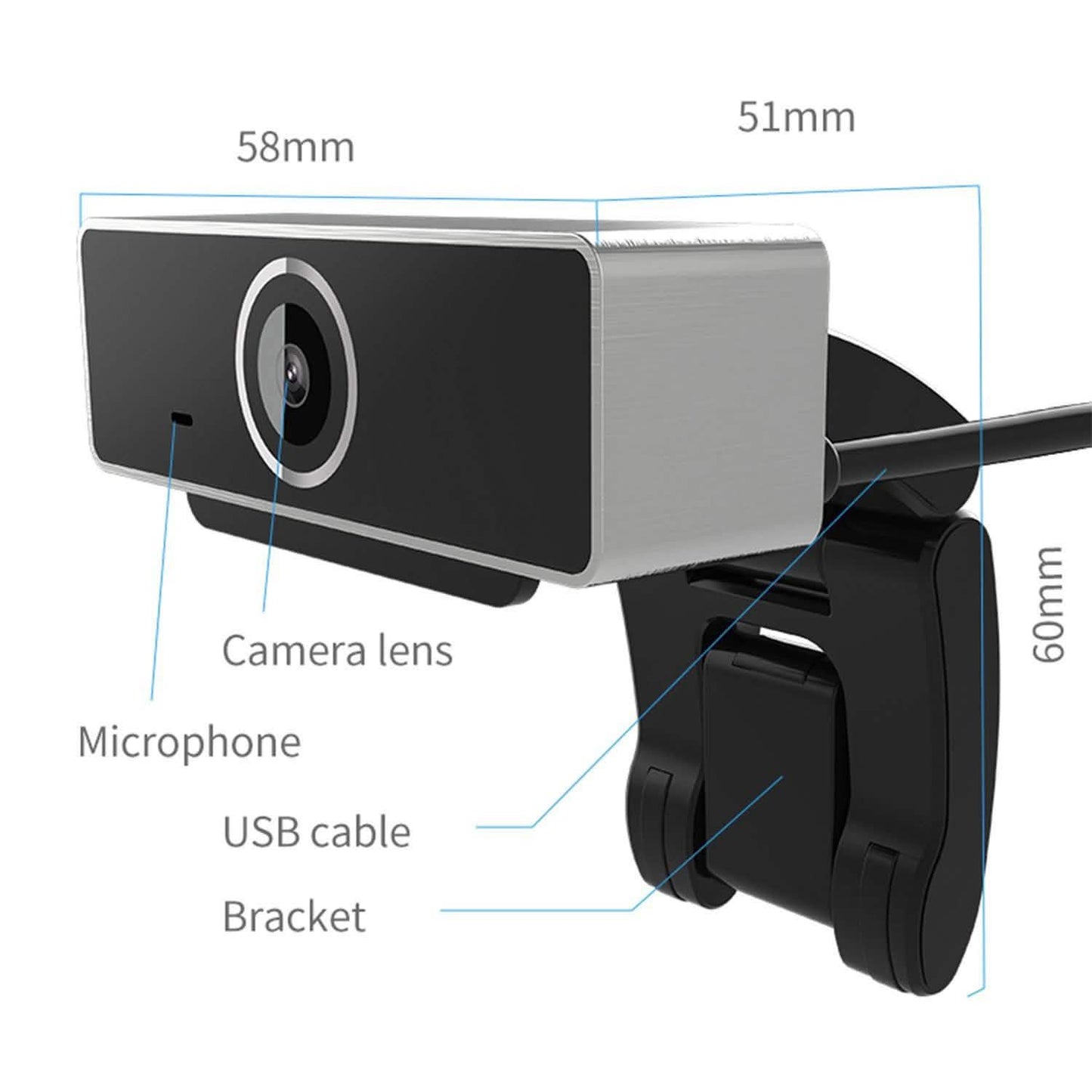 FHD 1080P Webcam USB Auto Focus with Microphone DailySale