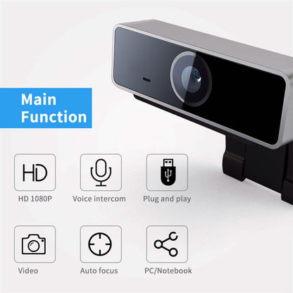 FHD 1080P Webcam USB Auto Focus with Microphone DailySale