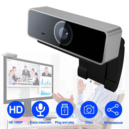 FHD 1080P Webcam USB Auto Focus with Microphone DailySale
