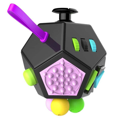 Fidget Dodecagon ‚Äì12-Side Fidget Cube Relieves Stress and Anxiety Anti Depression Cube DailySale