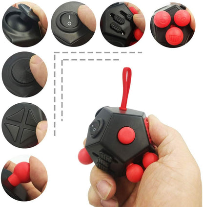 Fidget Dodecagon ‚Äì12-Side Fidget Cube Relieves Stress and Anxiety Anti Depression Cube DailySale