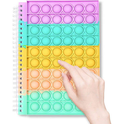 Fidget Spiral Notebook Push Pop Bubble Fidget Sensory Toy DailySale