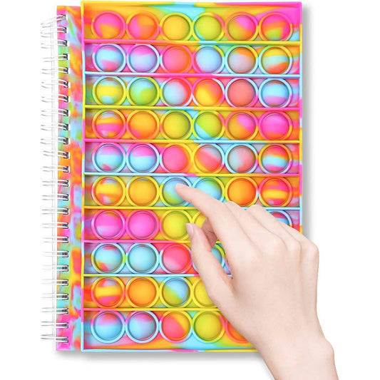Fidget Spiral Notebook Push Pop Bubble Fidget Sensory Toy DailySale