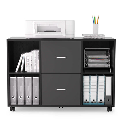 File Cabinet 2 Drawers Wooden Lateral Filling Cabinet DailySale