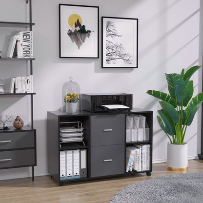 File Cabinet 2 Drawers Wooden Lateral Filling Cabinet DailySale