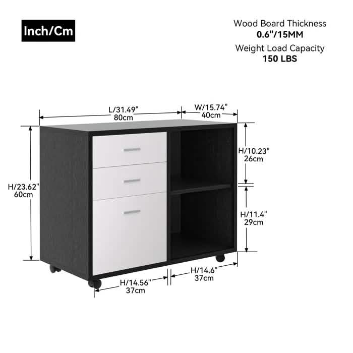 File Cabinet for Home Office DailySale