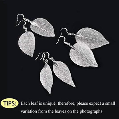 Filigree Long Leaf Dangle Earrings DailySale