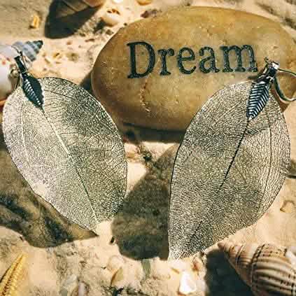 Filigree Long Leaf Dangle Earrings DailySale