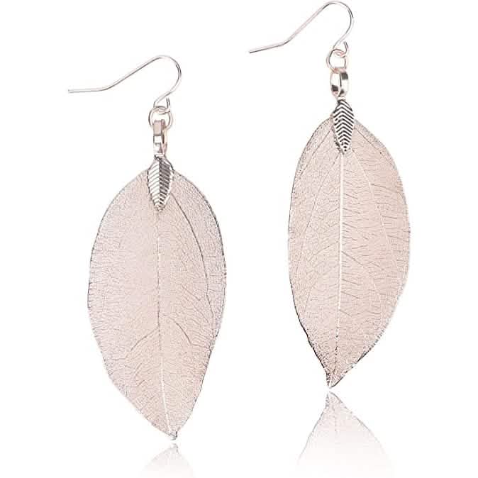 Filigree Long Leaf Dangle Earrings DailySale