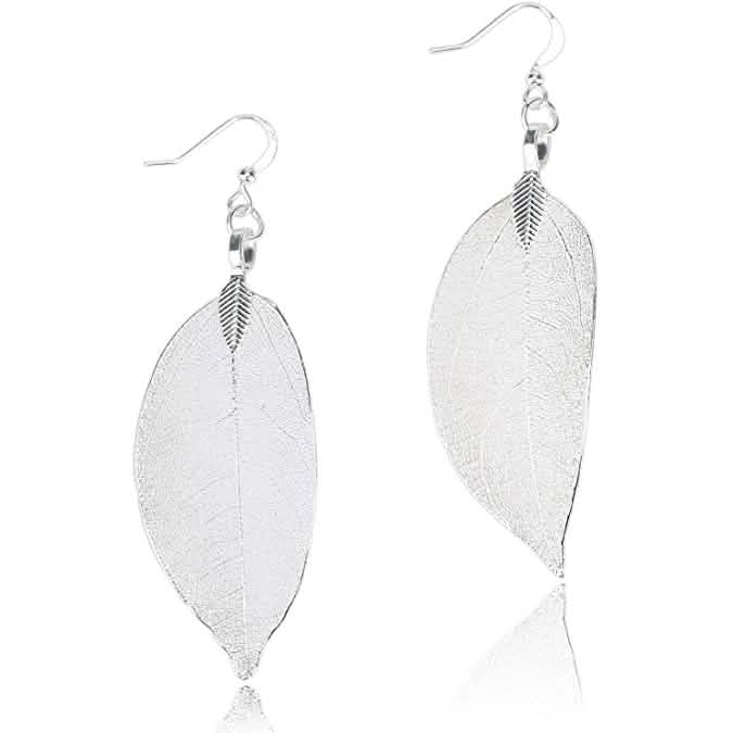 Filigree Long Leaf Dangle Earrings DailySale