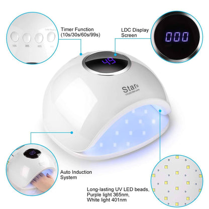 FINATE 72W UV LED Gel Nail Lamp DailySale