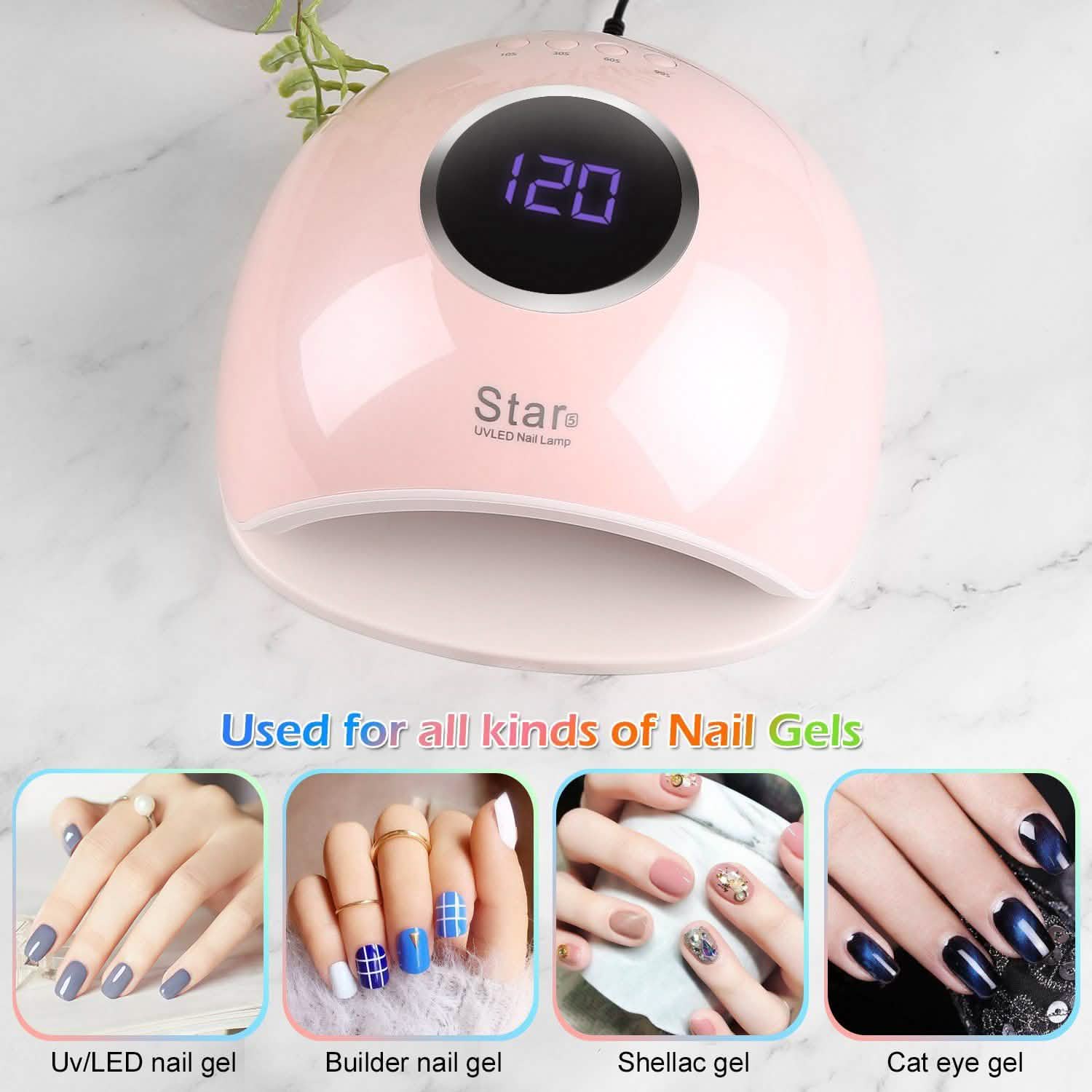 FINATE 72W UV LED Gel Nail Lamp DailySale