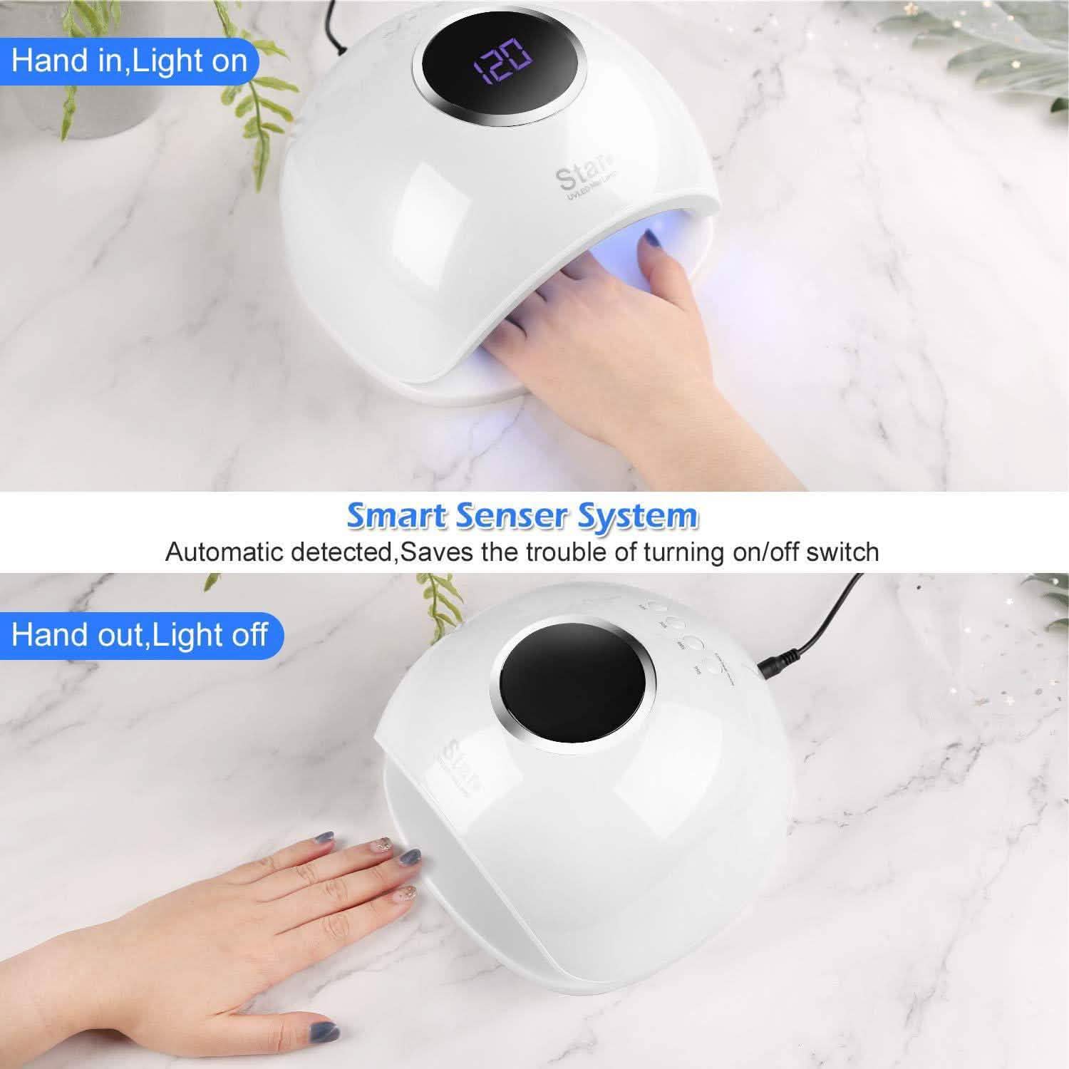 FINATE 72W UV LED Gel Nail Lamp DailySale