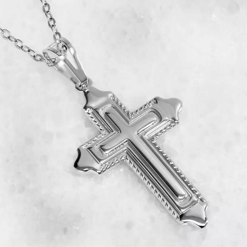 Fine Silver Cross Necklace DailySale