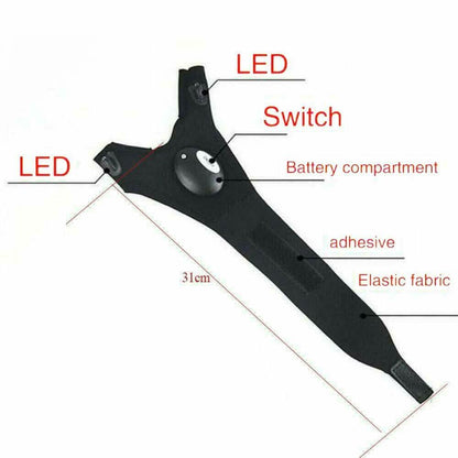Fingerless LED Flashlight Gloves Auto Repair Fishing Hiking DailySale