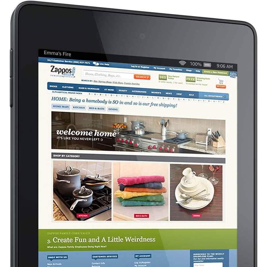 Amazon Kindle Fire HD 6 Tablet, 6" HD Display, Wi-Fi, 16 GB (Refurbished) DailySale