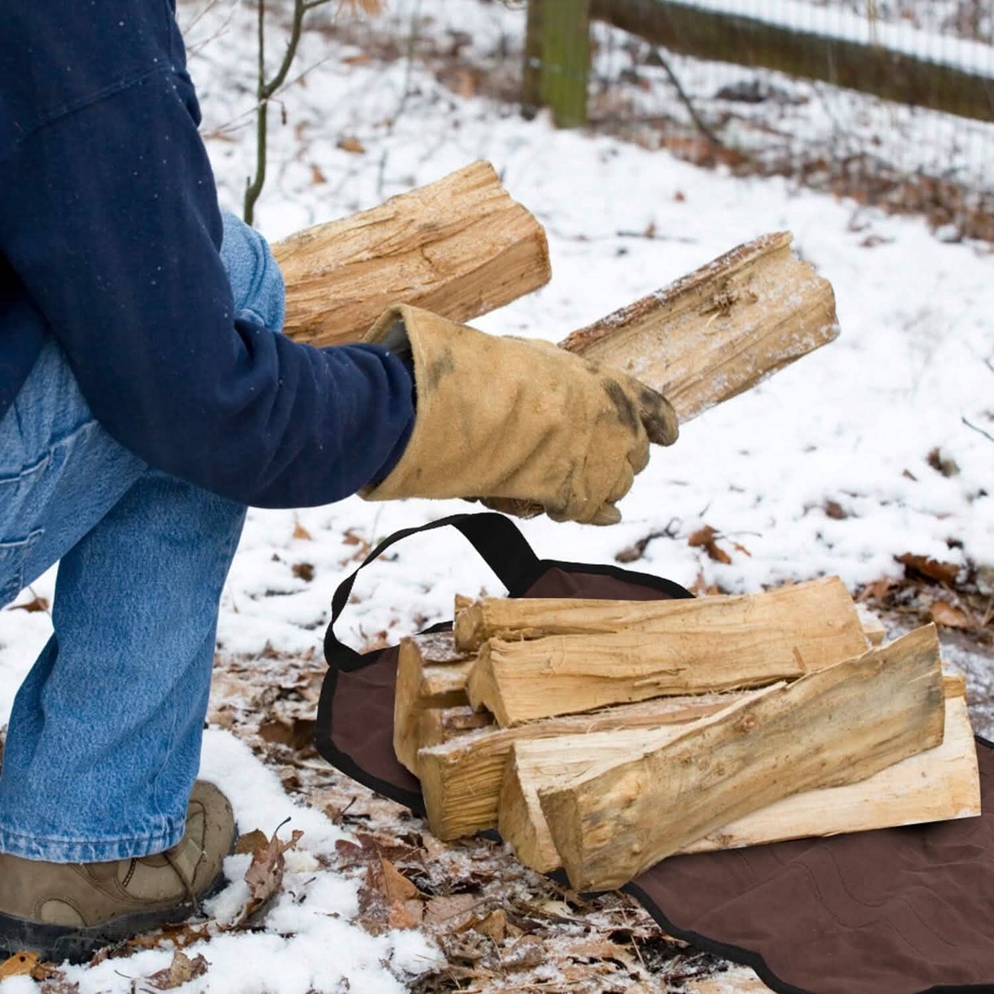 Firewood Carrier Bag with Handle DailySale