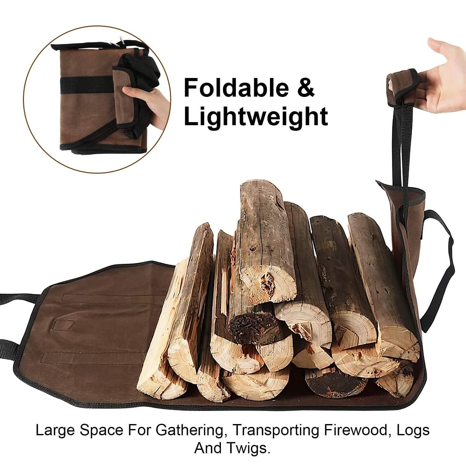 Firewood Carrier Bag with Handle DailySale